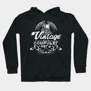 Vintage Computer Nerd Funny Geeky Hoodie